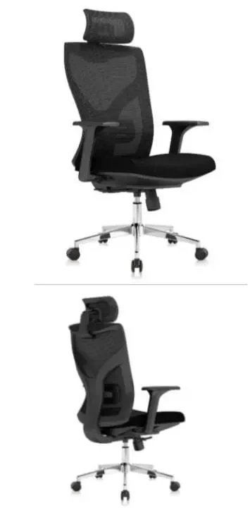 Ergonomic mesh chair with headrest