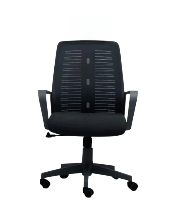 Mid-back mesh chair with a mechanism for seat height adjustment